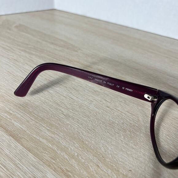 Fendi FS 236 Bordeaux Eyeglasses Purple Frames Only 52-19-140 Made in Italy main image 9